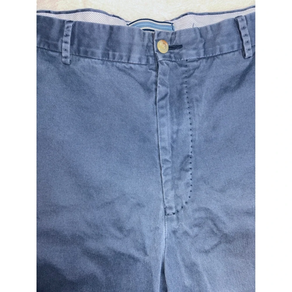 Peter Millar Mens Navy Blue Flat Front Chino Shorts Size 36 MCOB31